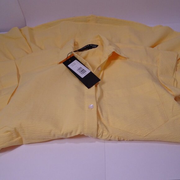 VERONICA BEARD Harrow tiered cotton-blend seersucker mini shirt dress NWT 398 XS - Picture 6 of 10